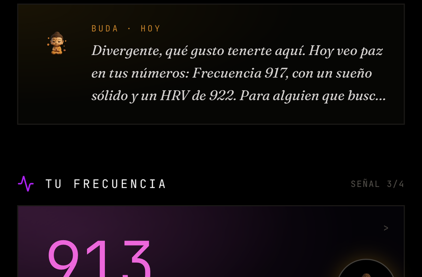Pensamiento del día de Buda junto a La Frecuencia